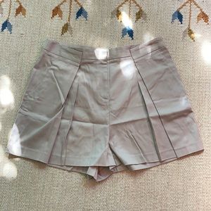 BCBG High Waisted Pleated Shorts